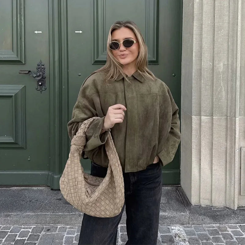 Novareaa Bomber Chic de Mangas Sueltasᵀᴹ